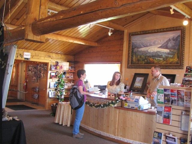 At the Palmer Visitor's Center and Museum